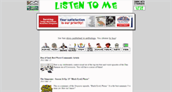 Desktop Screenshot of listentome.net